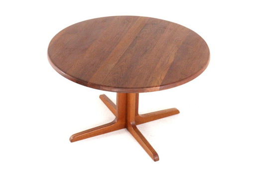 Niels Bach Danish round solid teak dining table