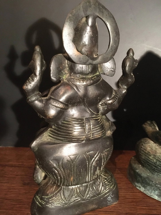 Bronze Ganesh Statue, Indien – Bildhauerei (photo 4 of 9)
