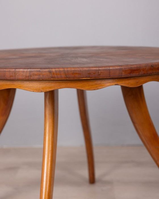 Image 1 of VINTAGE 1940S WOODEN COFFEE TABLE IN ITALIAN DESIGN