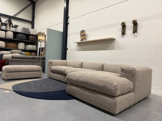 Image 1 of Gelderland 2505 Endless Corner Sofa De Ploeg Moss fabric