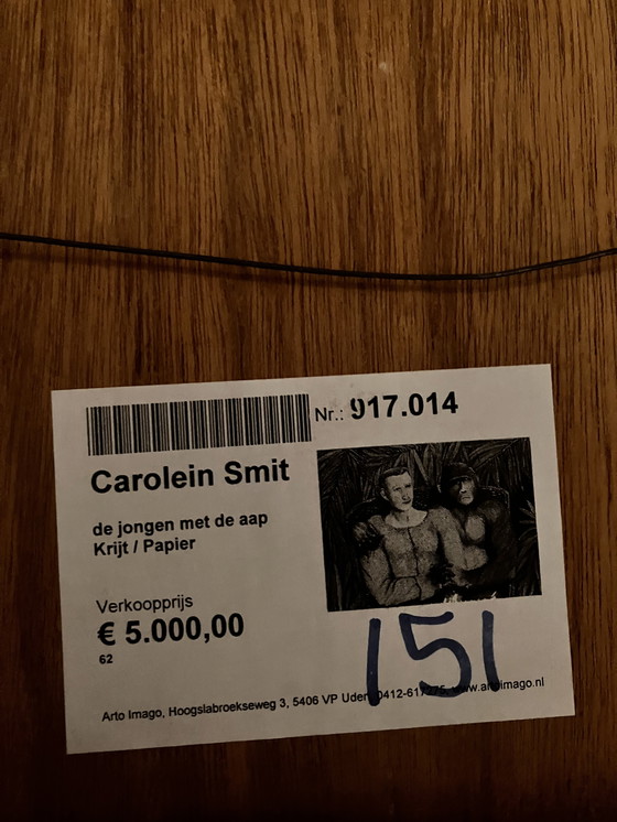 Image 1 of Carolien Smit Painting Boy With The Monkey