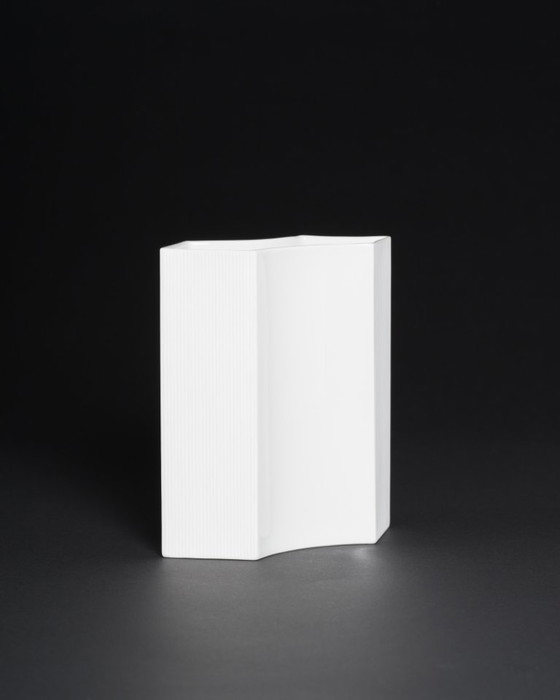 Image 1 of Vintage ROSENTHAL Sami Wirkkala German Bisque Porcelain Vase Duo & Candleholders