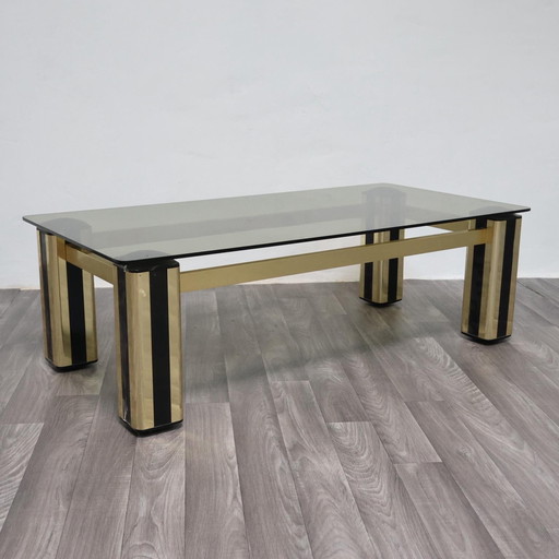 Hollywood Regency coffee table, 1970s modern design