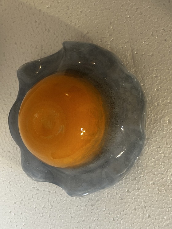 Image 1 of Gesigneerd Gambier Vintage Geblazen Glazen Zakbeker