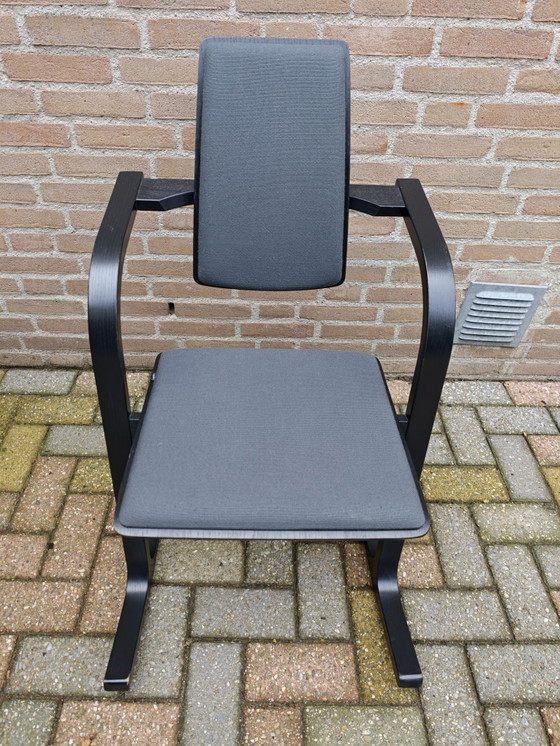 SET DI DUE sedie di design nere Varier Actulum, Sedie da pranzo, Legno, Cotone, Nero (foto 3 di 15)