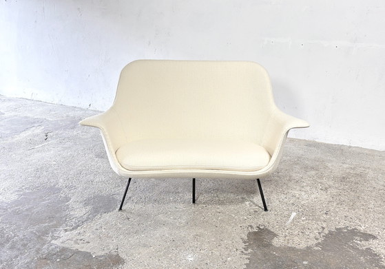 Canapé organique 2 places des années 1950, conçu par Hans Bellmann pour Straessle & Söhne, Suisse – Strässle (photo 2 of 11)