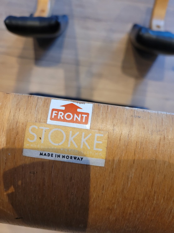 Zwart Lederen Stokke Balansstoel – Schommelstoelen, Wood (photo 11 of 13)