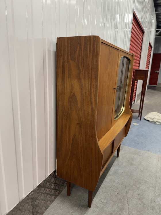 Image 1 of Iconic Teak Mid - Century Vintage Beverage Cabinet from the 1950s.