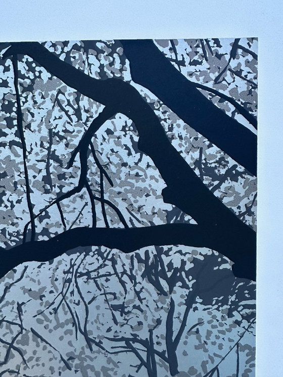 Image 1 of Jan Hendrix screen printing trees (2 pieces)