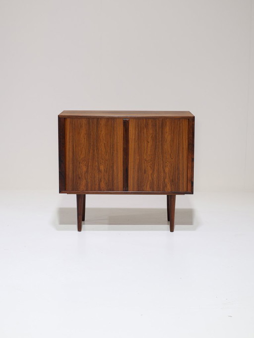 Kai Kristiansen tambour sideboard LP cabinet rosewood 1960