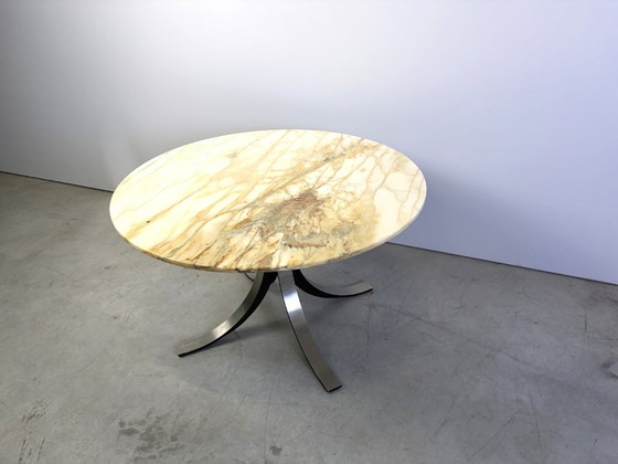 Vintage round marble dining table model T69 by Osvaldo Borsani for Tecno, 1970s, Anonima Castelli (photo 7 of 13)