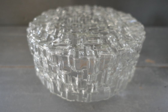 Plafoniera di design vintage in vetro strutturato trasparente – Plafoniere, Metallo (photo 8 of 15)