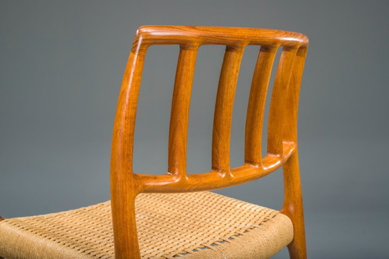 Image 1 of  Model 83 Esszimmerstühle aus Teakholz von Niels Otto Møller für J.L. Møllers, 1960er Jahre, 6-teilig
