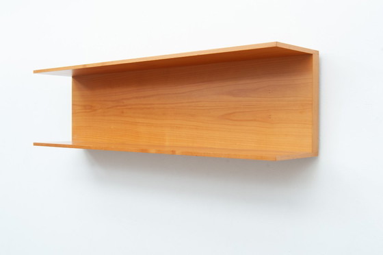 Image 1 of Mensola da parete in legno di ciliegio da 100 cm di Walter Wirz per Wilhelm Renz, anni '60