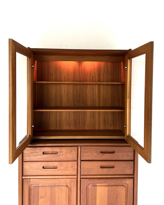 Image 1 of Vintage teak display cabinet, Dyrlund '80