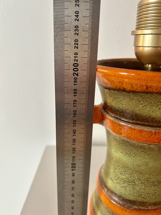 Image 1 of Cordless 70s table lamp suitable for garden and balcony - upcycled from a Uebelacker vase