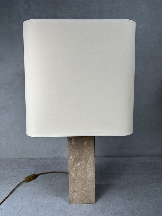 Image 1 of Vintage travertin tafellamp