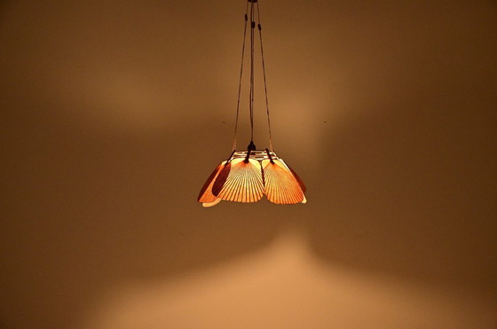 Image 1 of Lámpara colgante "Shichi" Uchiwa de Ingo Maurer para Design M, década de 1970