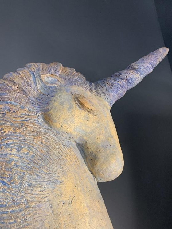 Sculptures Licorne Cheval en Terre Cuite par Katarzyna Nowak – Ceramic, Hedendaags (photo 4 of 8)