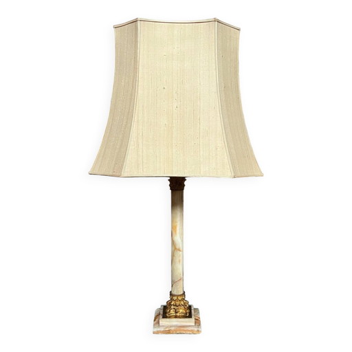 Large Empire style lamp. – tafellampen, Marble