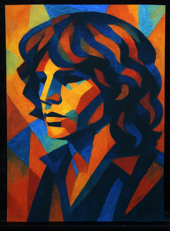 Image 1 of Moccha, Karmen - Jim Morrison - Giclée/Hahnemühle - Firmato a mano