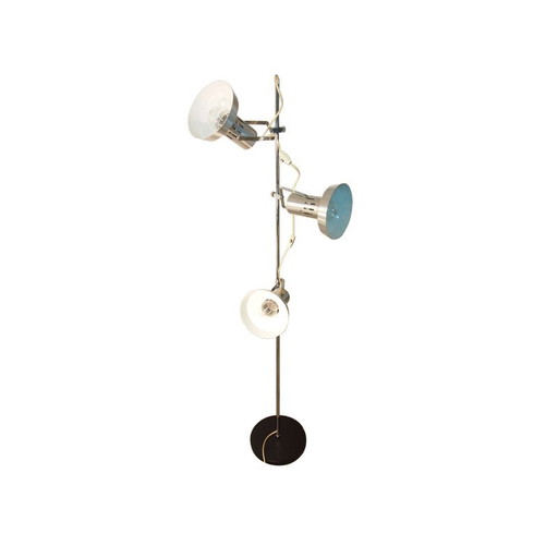 Lampada da terra cromata vintage, 1960