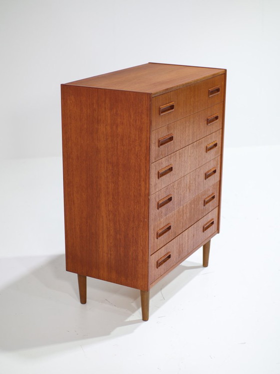 Image 1 of Ladekast teakhout Westergaard E. Jensen Deens vintage