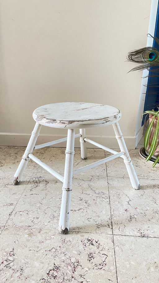 Antique Bamboo Stool