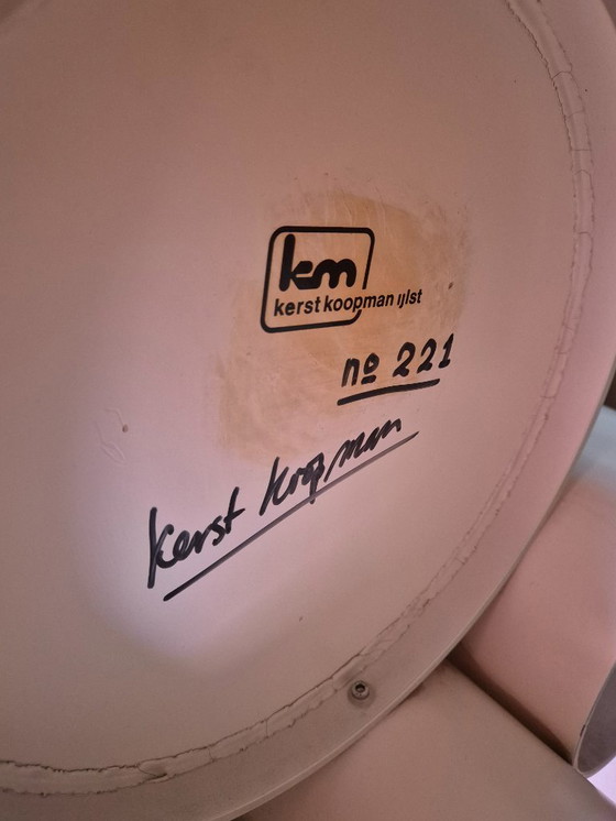 Image 1 of  Gran lámpara de pie con jardinera / mesa auxiliar Close Encounter Christmas Merchant Años 80