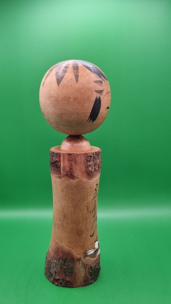 Maki Kokeshi vintage firmata – Oggetti decorativi, Legno (photo 2 of 6)
