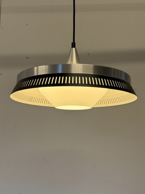 Bent Karlby Pendant lamp for LYFA – Denmark, 1960s – Glass, Metal (photo 3 of 10)