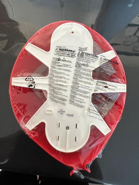 Image 1 of Lampada da parete a palloncino rosso (sigillata)