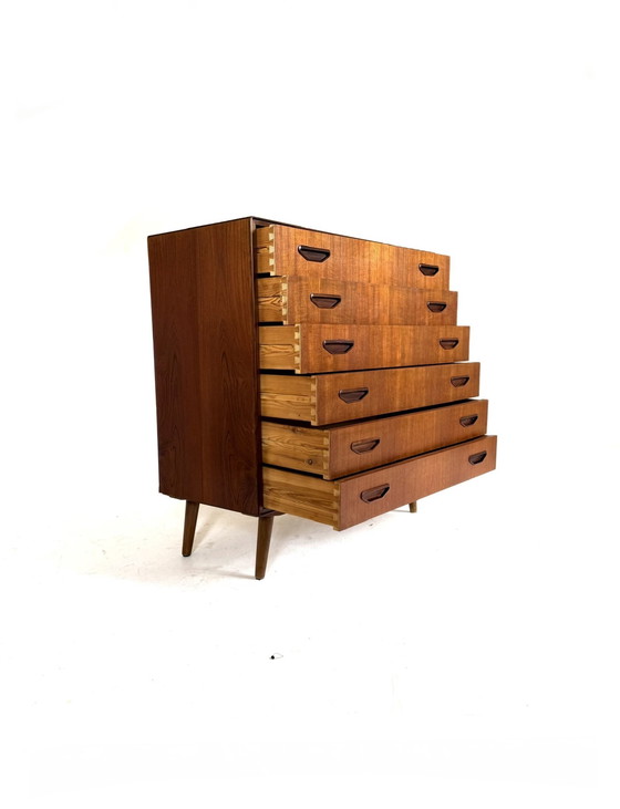 Image 1 of Cassettiera vintage XL in teak, Olholm Møbelfabrik '60