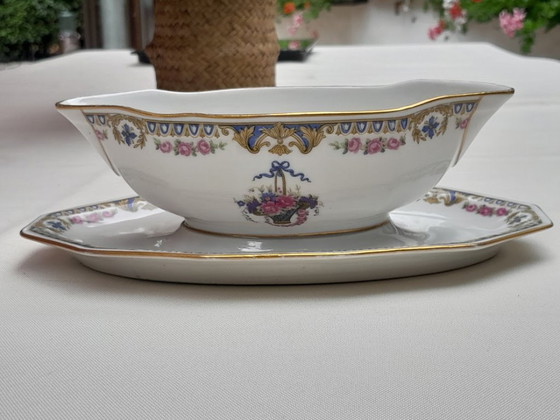 Limoge France Serving Set, Sauce Boat and Dish. – Tableware, Porcelain (photo 5 of 13)