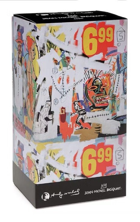 Image 1 of Bearbrick Andy Warhol X JEAN-MICHEL BASQUIAT