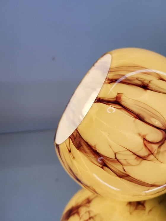 Image 1 of Lampada in vetro opalino Art déco, Verreries de Scailmont, Henri Heemskerk, Belgio