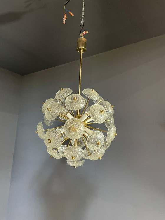 Image 1 of Lampadario Dandelion, Kamenický Šenov, anni '70, prezzo per pezzo