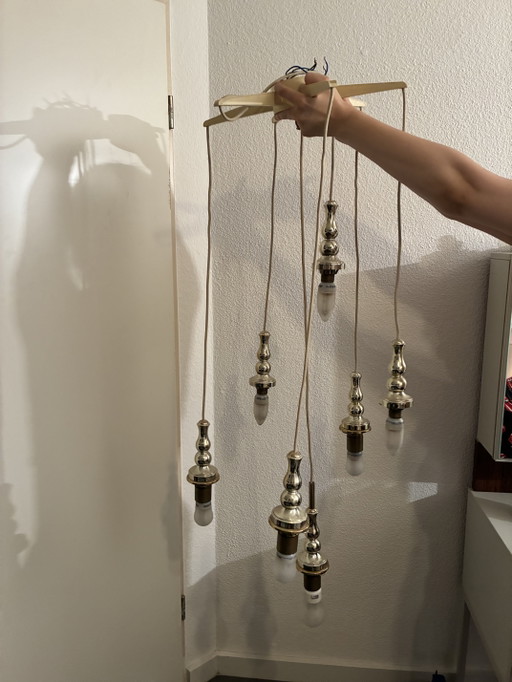 Lampe Cascade Fischer Leuchten à 7 lumières – Style futuriste des années 1970


