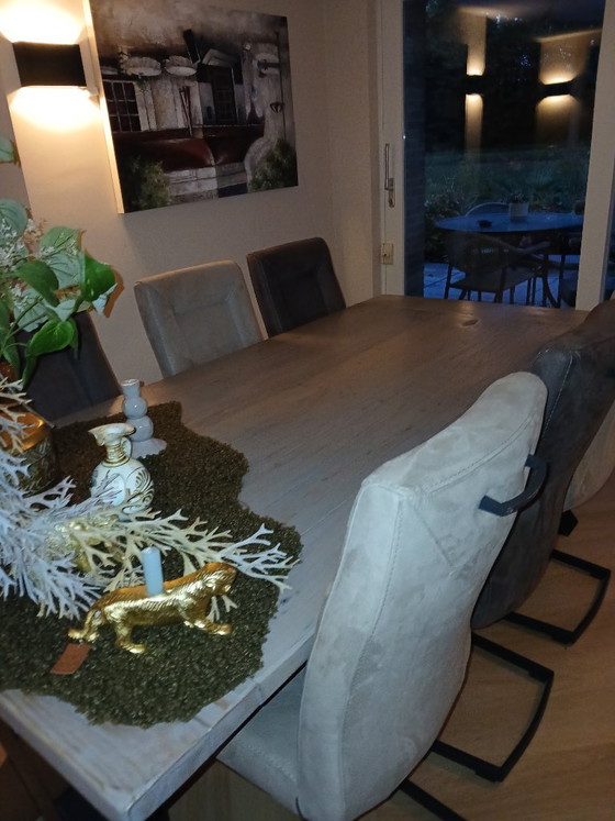 For sale: 6-person dining set and matching coffee table. – Wood (photo 10 of 24)