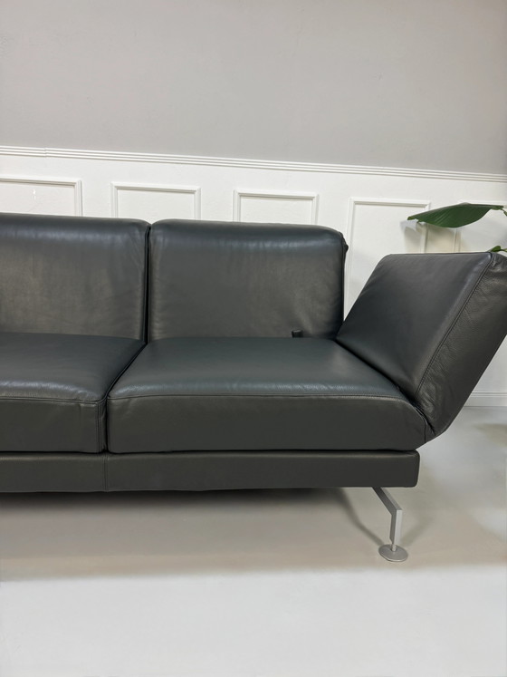 Image 1 of Brühl Moule Canapé Leder Grau Schlaffunktion Multifunktional