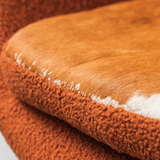 Image 1 of FAUTEUIL EN BOUCLE JACOBSEN STYLE 70'S VINTAGE MODERNE