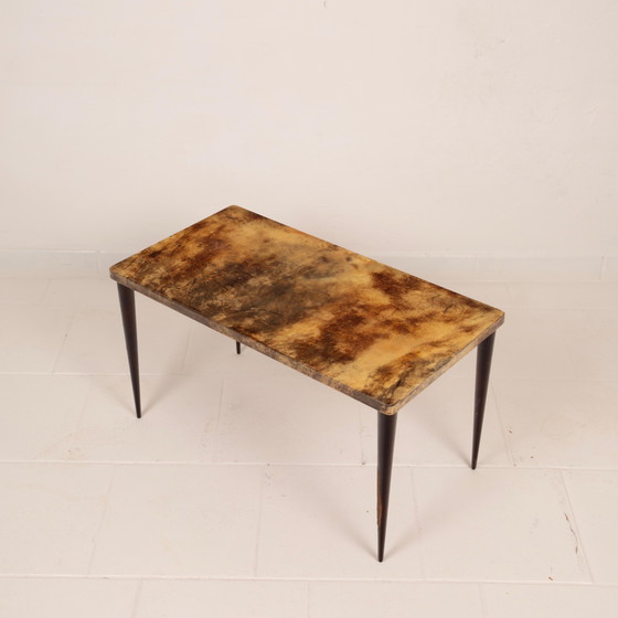 Aldo Tura Mid Century Rectangular Parchment Low Coffee Table mod. 825 Itayl 1950 – Wood, Mid Century Modern (photo 19 of 27)