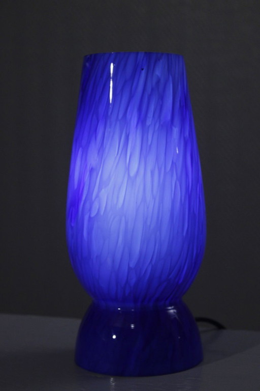 Lámpara de ambiente vintage de vidrio moteado diseño Sölken Leuchten años 70