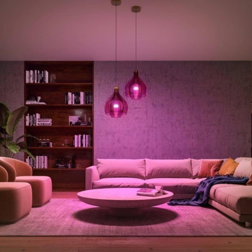 Philips Hue White & Color Ambiance, ampoule LED connectée E27,Equivalent 75W, 1100 lumen, Compatible Bluetooth, Pack de 2, fonct