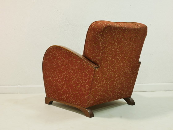 Image 1 of Fauteuil cocktail vintage, années 1950, fauteuil club, style Art déco, fauteuil lounge, Allemagne