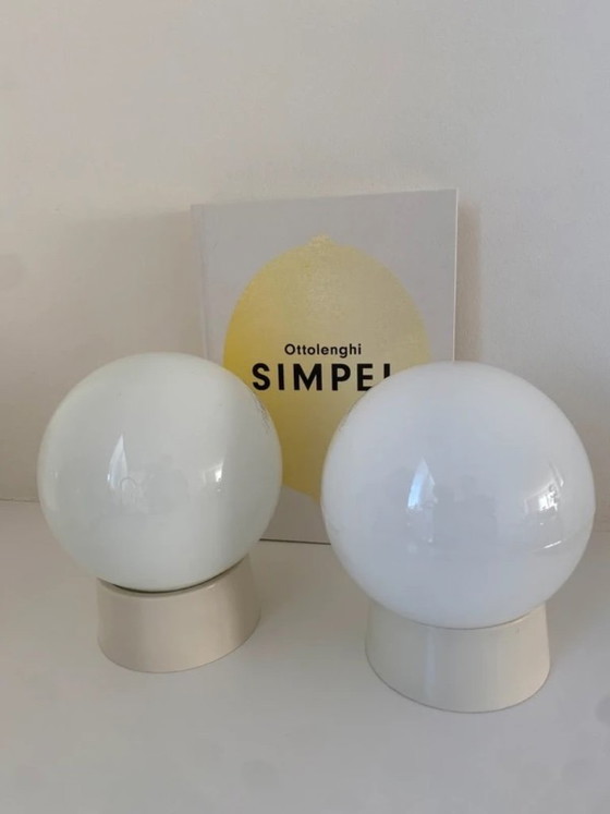 Plafoniere Vintage Corodex - Lampade da parete - Lampade a sfera – Anni '70/'80 Retro - Set di 2 – Plastic (photo 2 of 7)
