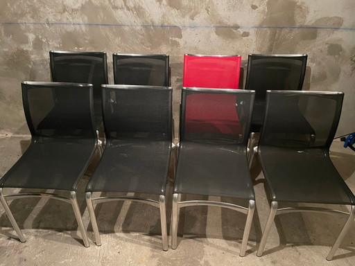 1 set of 8 Big Frame Alias chairs