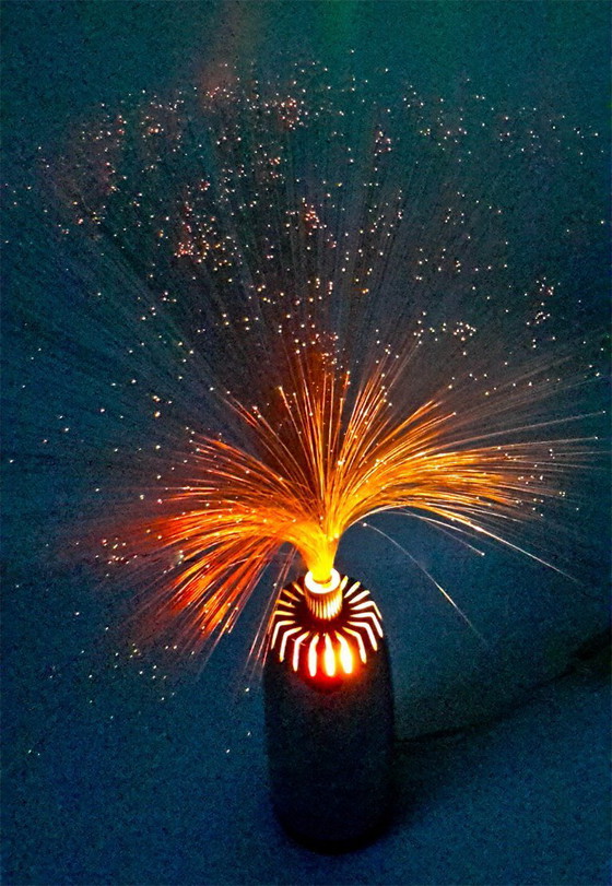 Image 1 of Lampada da fontana vintage BMF / lampada in fibra di vetro anni '60