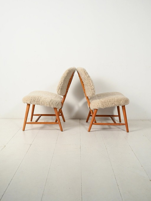 Coppia di poltrone “Te-Ve” di Alf Svensson, anni '50