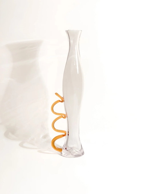 Murano Glasvase von Cleto Munari, 1990er Jahre
